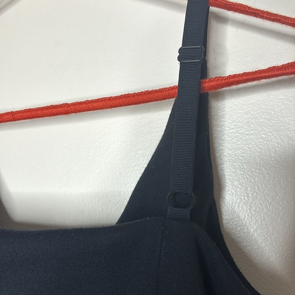 Cabi | Black Adjustable Low V Crop Top | Heavy Material | Spaghetti Strap Shirt - Picture 6 of 7
